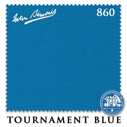 Сукно "Iwan Simonis 860" 198см Tournament Blue