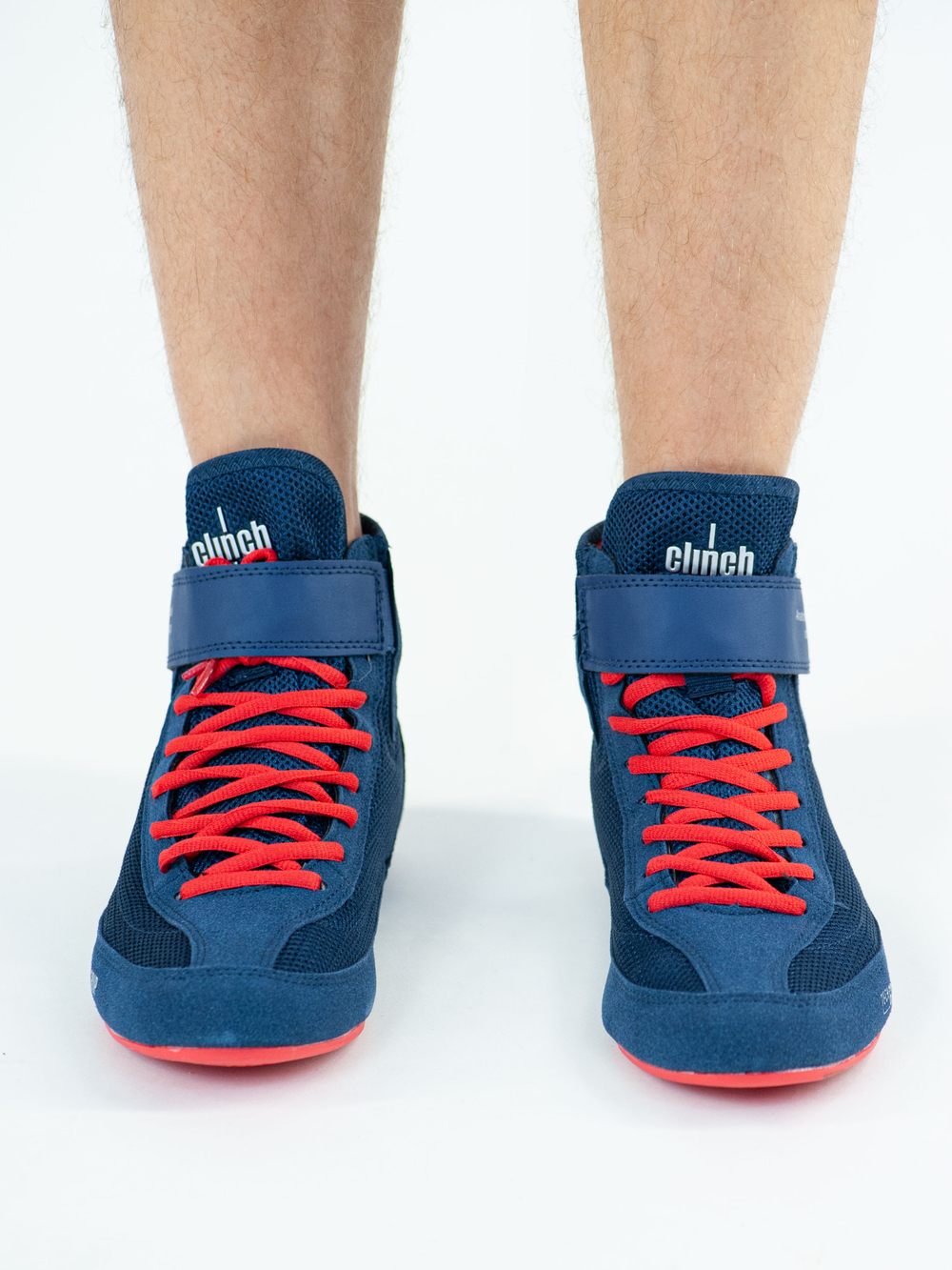 C420 Борцовки Clinch Grip сине-красные