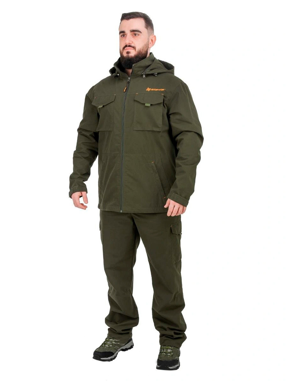 Костюм Nisus WESTERN (RAVENA 70% хлопок, 30% нейлон) цвет коричневый, размер 44-46/170-176 (N432002-S-1)