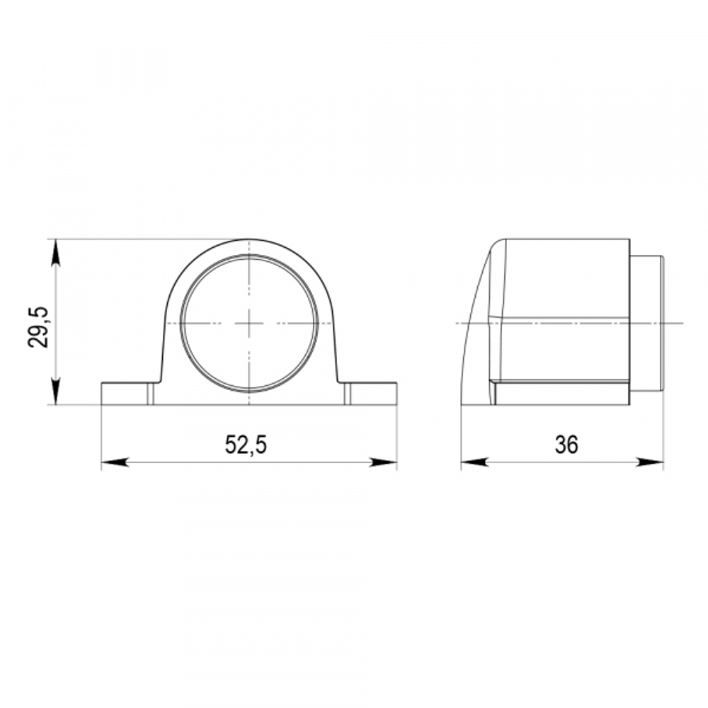 Упор дверной напольный DFIX/MF52 (DSM-52) магнитный CP-8 хром