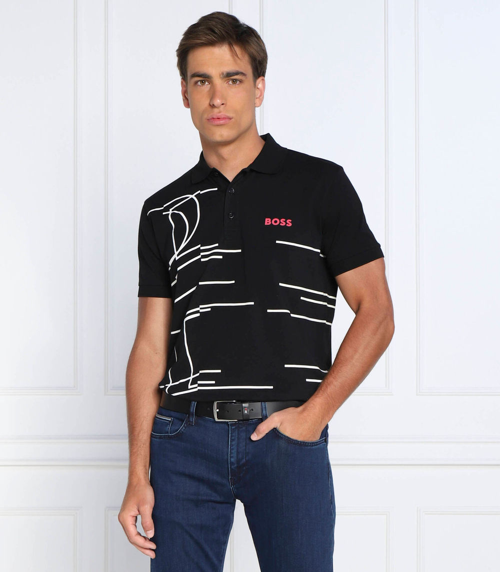 поло paddy 3 BOSS GREEN - черный(50472552)