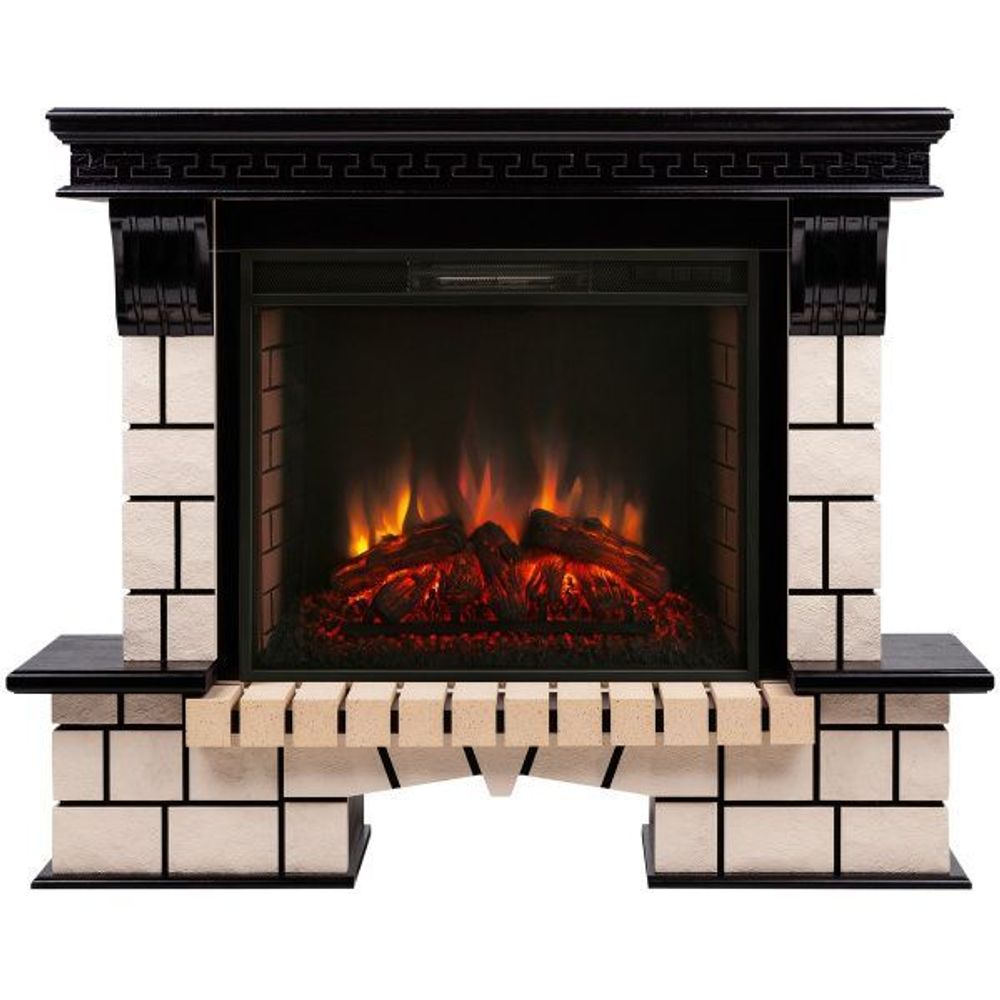 Электрокамин RealFlame Stone 26 AO античный дуб с очагом Epsilon 26 S IR