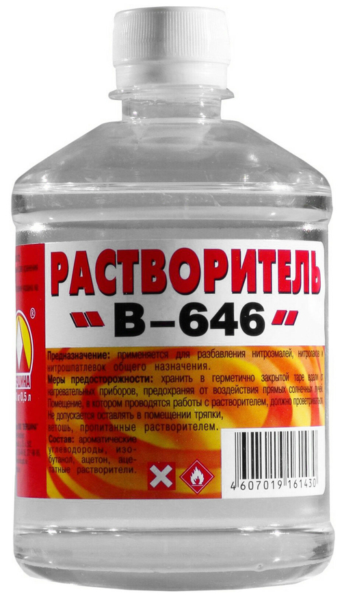Растворитель 646 0,5л пластм