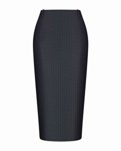 Юбка макси прямая из костюмной ткани