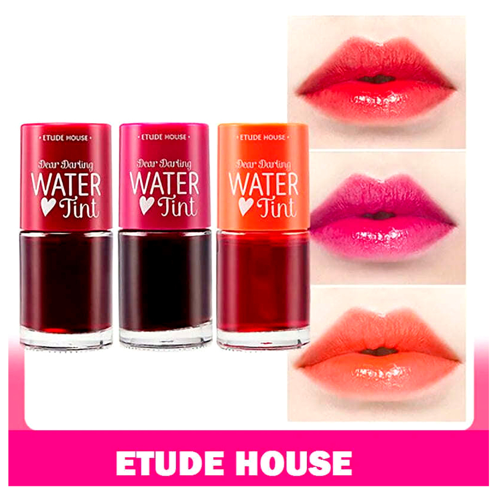 Тинт для губ Etude House #01 Dear Darling Water Gel Tint Cherry Ade на водной основе тон Вишневый