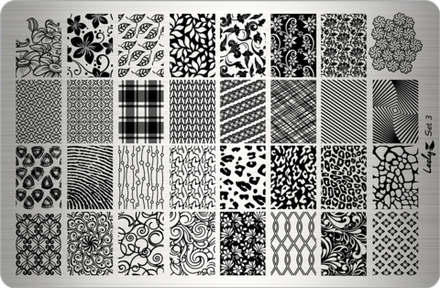 Плитки для стемпинга Lesly - Set 3