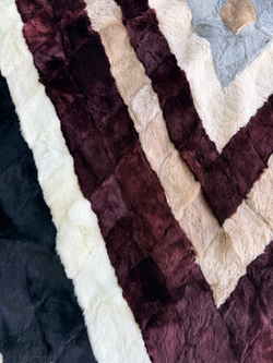 Покрывало меховое ковер из шкуры овчины