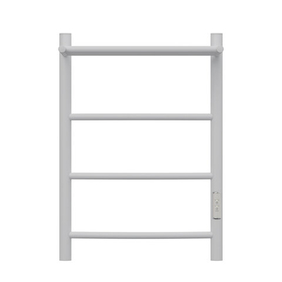 Полотенцесушитель электрический Point Афина PN04846PW П3 400x600 с полкой, диммер справа, белый