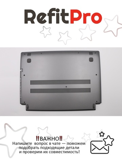 Нижняя часть корпуса (поддон) для ноутбука Lenovo Flex 2-14, серый (5CB0F76741), оригинал