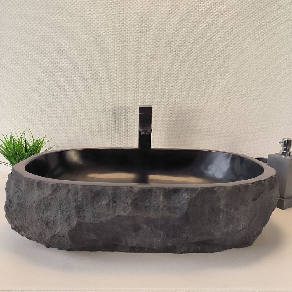 Раковина из андезита Erozy Black EA-64852 60*41*16 0039