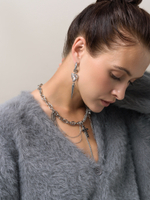 Серьги "White Soul Big" Silver