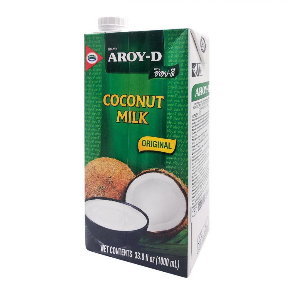 AROY-D Coconut milk Кокосовое молоко (тетра) 1л