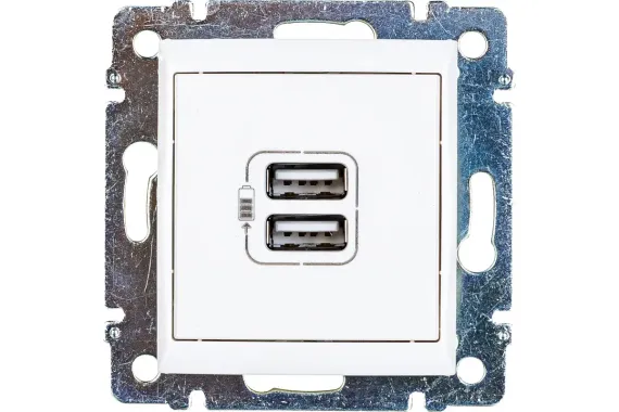 Розетка USB Legrand Valena двойная 1500мА белая 25260