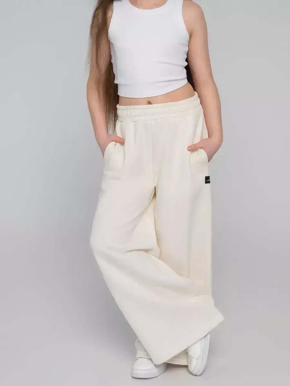 Брюки трубы детские осенние