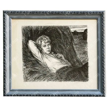 Лянглебен М. В. Портрет Сергея Есенина. Автолитография, 1964