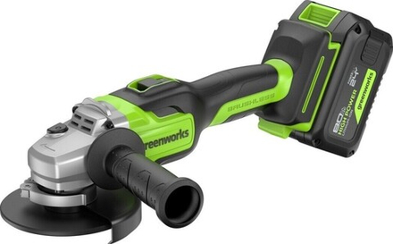 Угловая шлифмашина аккумуляторная GREENWORKS GD24AG 24V, АКБ 8Ач и ЗУ 3200207CUH
