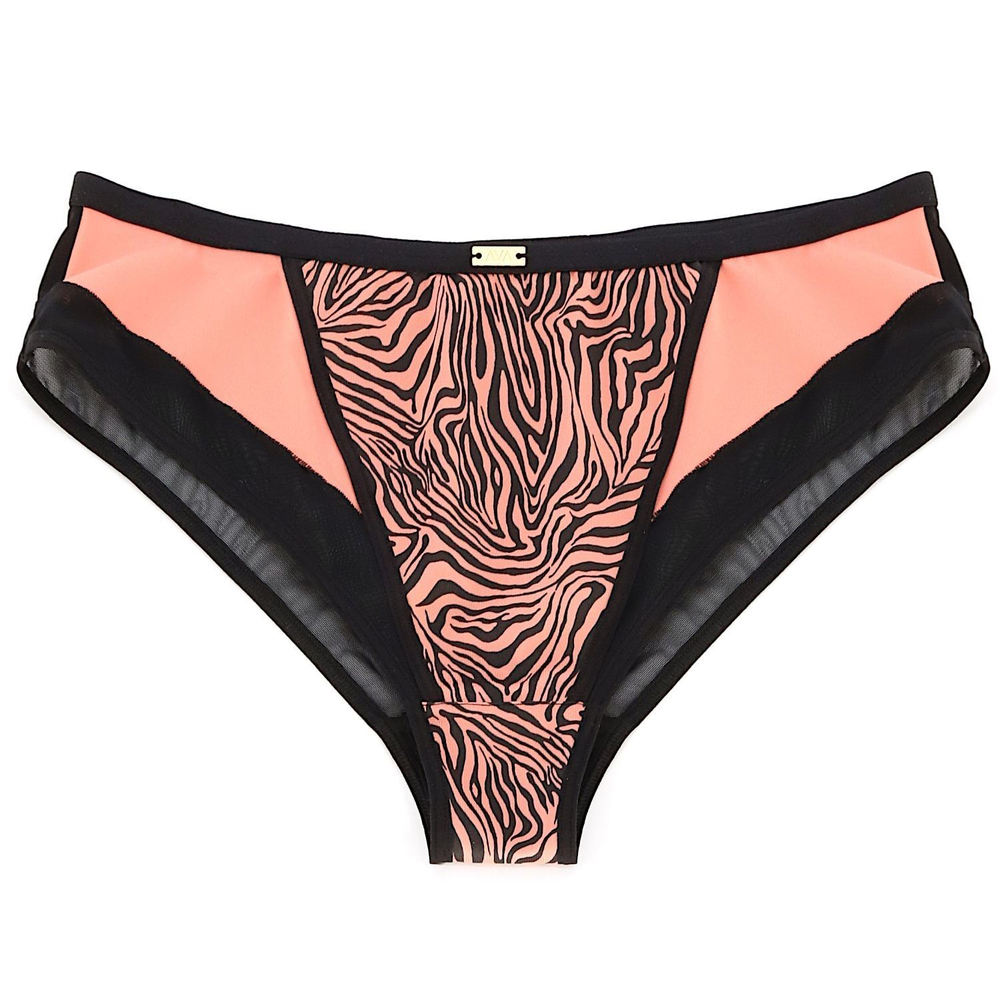 Трусики-слипы со средней линией талии и тигриным принтом (Размер: L) (Цвет: тигровый)