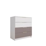 Комод 800 Лавис КМД 800.1 (Белый/Грей софт)