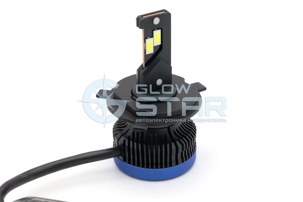 Светодиодные лампы головного света Aozoom P5-H4 с радиатором, 12V, 35W, 6000K, чип Korea WT35
