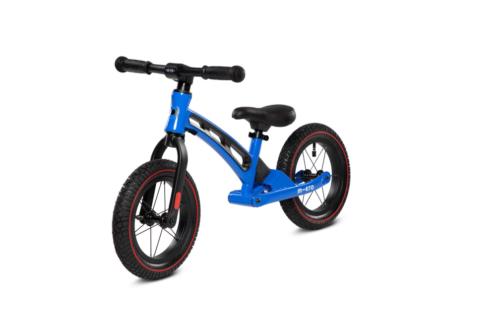 Беговел Micro Deluxe синий (V2) со стикерами Скутерзавры 15 шт