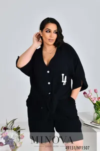 Костюм 1507-черный Minova