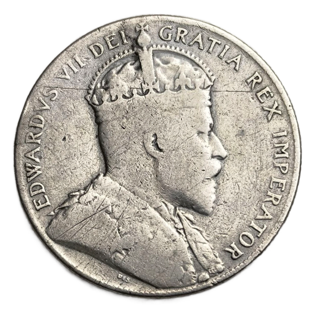 Монета 50 центов (cents) 1904 год Ньюфаундленд
