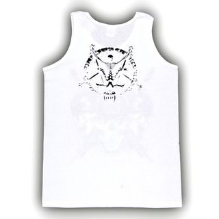 Майка Slayer черепа белая (030)