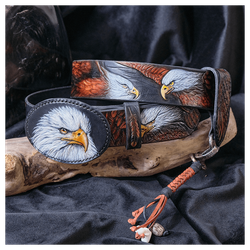 Кожаный ремень «Орел»