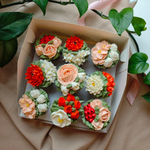 Набор “Цветочная коллекция из 9 шоколадных горшочков” — уют и вкус в каждом лепестке