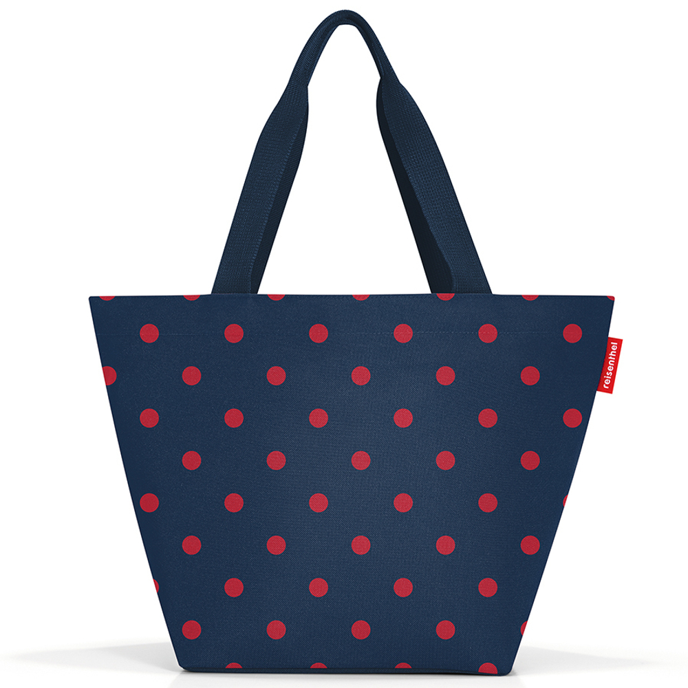 Сумка shopper m mixed dots red