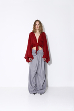 Брюки с драпировкой