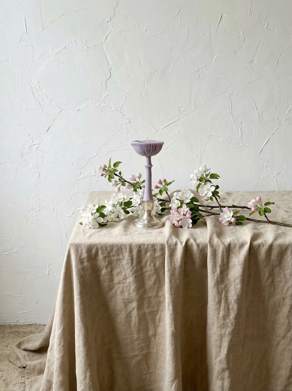 Свеча "Гриб Мухомор перезрелый" лилового цвета