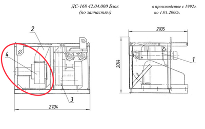 Вентилятор В-Ц-14-46-5-02А-01У2 с двигателем 4АМ160S4У2