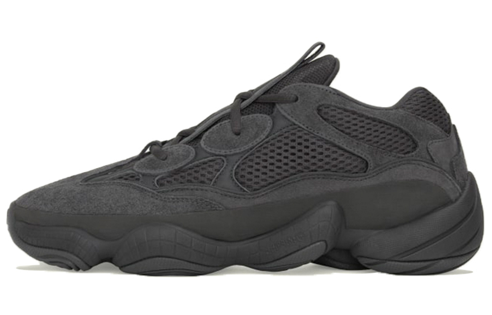 Adidas originals Yeezy 500 Black Samurai Utility Black low-cut daddy shoes for men and women the same black 2020 edition