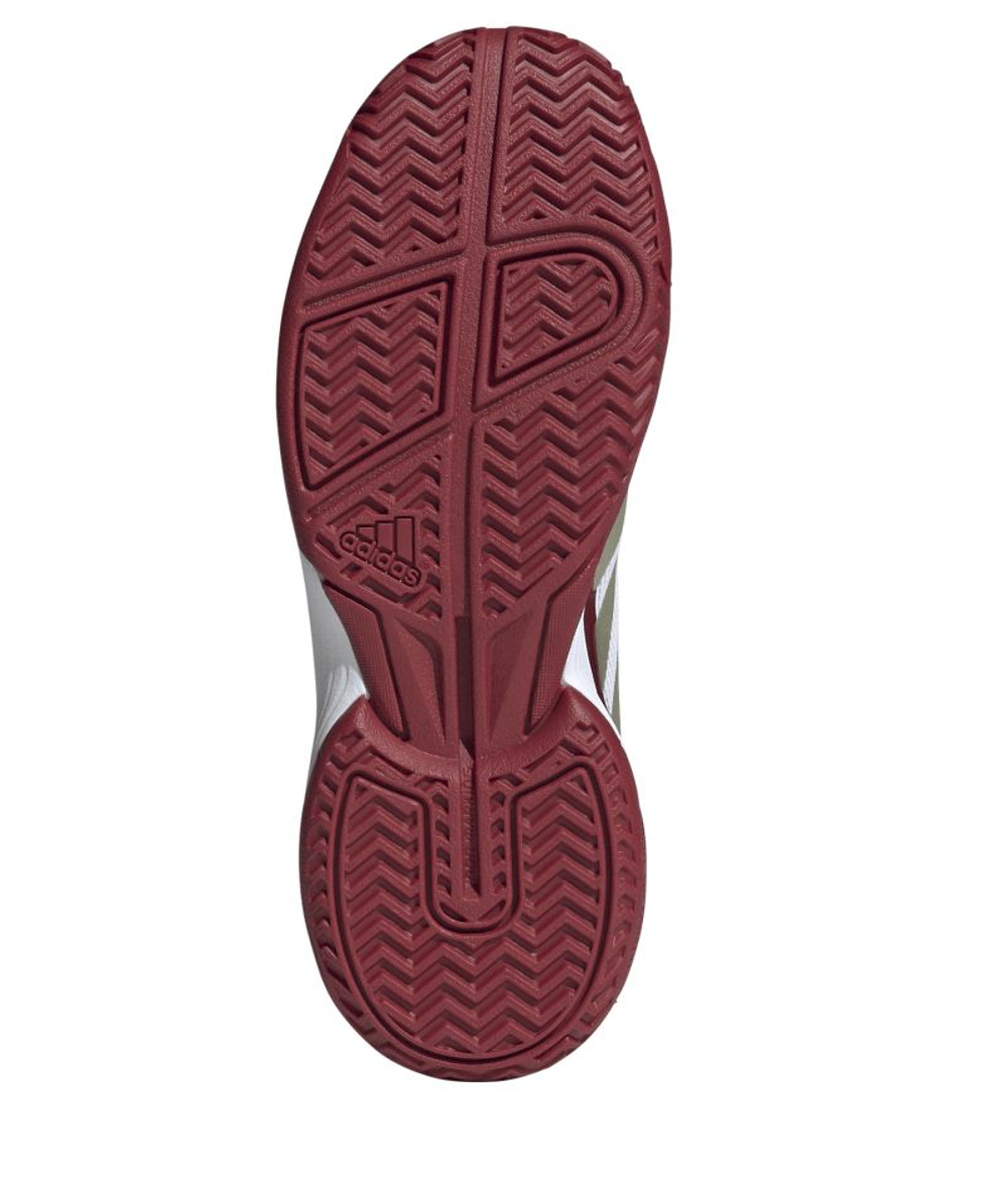 Детские кросовки для Padel Adidas Kids Crazyquick Shoes - cloud white/ice gold metallic/cloud white