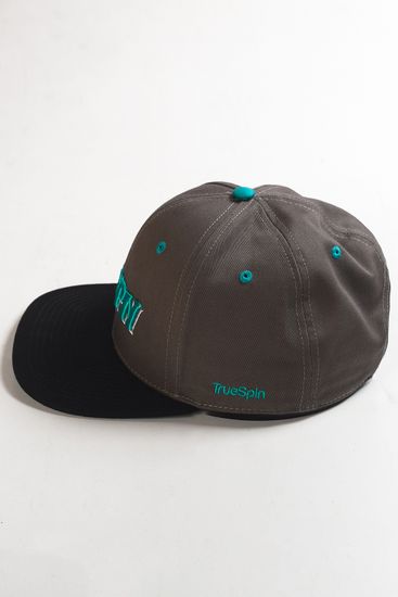 Бейсболка TRUESPIN Typo Team (Серый (Grey/Black)