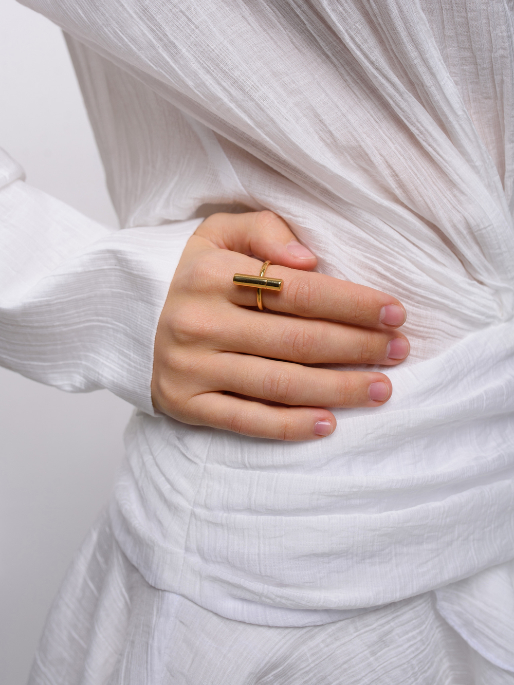 Кольцо "Mini stick" Gold