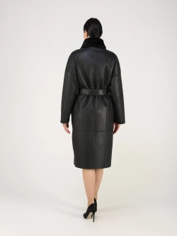 Дубленка зимняя шуба натуральная двухсторонняя оверсайз