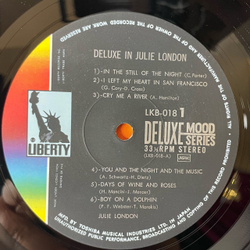 Винтажная виниловая пластинка LP Julie London, Deluxe In Julie London (Япония 1971) (Без Оби) (С Буклетом)