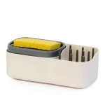 Диспенсер для моющего средства с губкой и отделением для хранения, белый