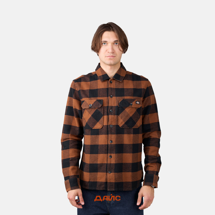 Рубашка мужская Dickies Sacramento Long Sleeve Shirt артикул:WLR23WCK - купить в магазине Дайс