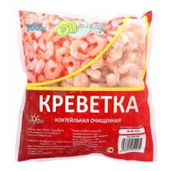 КРЕВЕТКА КОКТЕЙЛЬНАЯ ОЧИЩЕННАЯ 100-200 В/М 0,5 КГ /ТИХАЯ БУХТА/