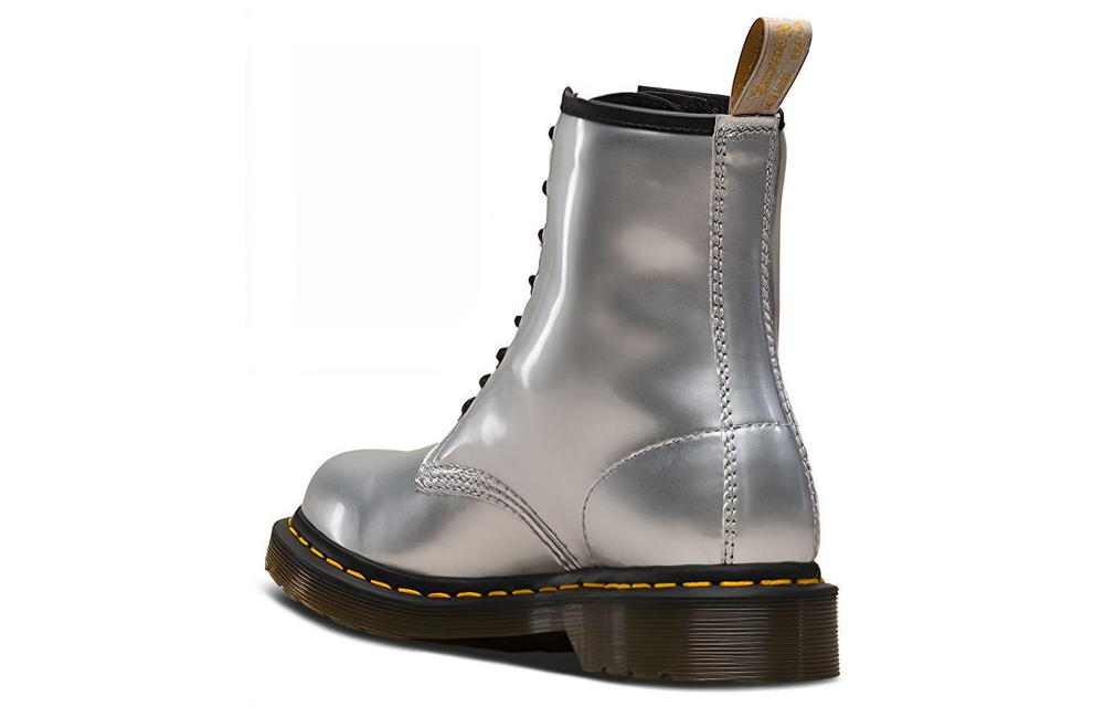 Dr.Dr. Martens Martin 1460 comfortable All-match Martin boots women's silver