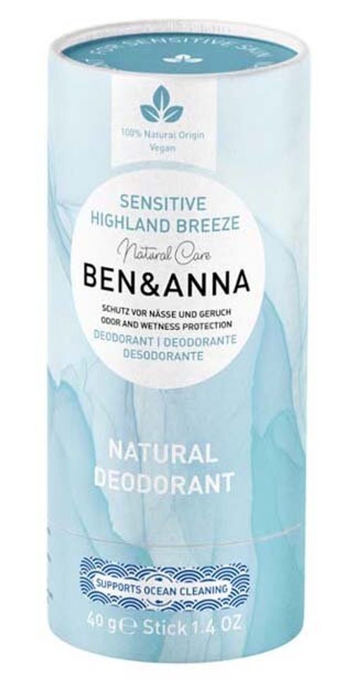 Дезодорант-стик Ben & Anna Sensitive Highland Breeze, 40 гр