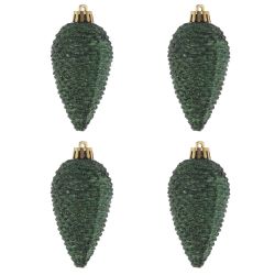 GAEM Набор из 4шт Украшение новогоднее "Шишка", L17 W8,5 H5 см