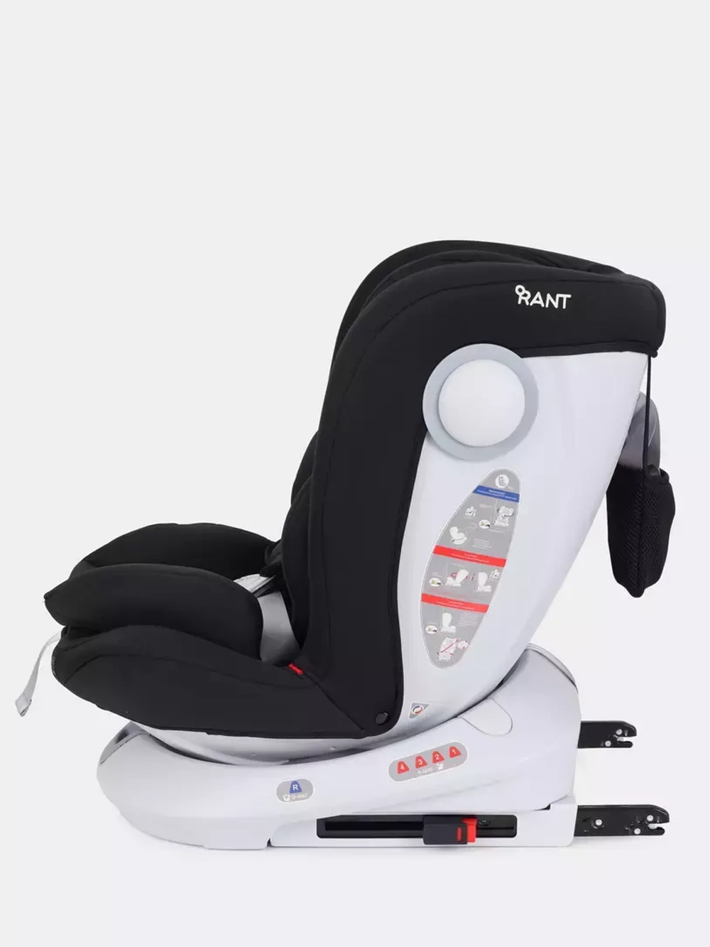 Автокресло Rant Drive Active Line 0/1/2/3 (0-36кг) Black/Черный isofix