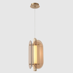 Светильник подвесной Crystal Lux AMARILLO SP18W LED BRASS