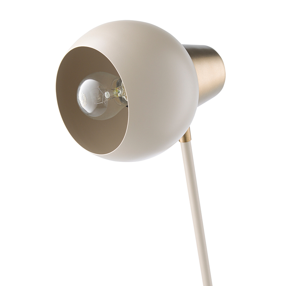 Лампа настольная rond, D18х60 см, бежевая