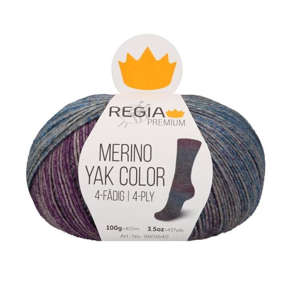 Merino Yak Premium Color (58% меринос, 14% як, 28% полиамид) 400м/100гр