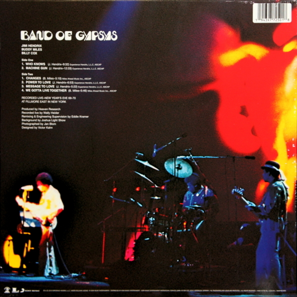 Jimi Hendrix / Band Of Gypsys (50th Anniversary Edition)(Coloured Vinyl)(LP)